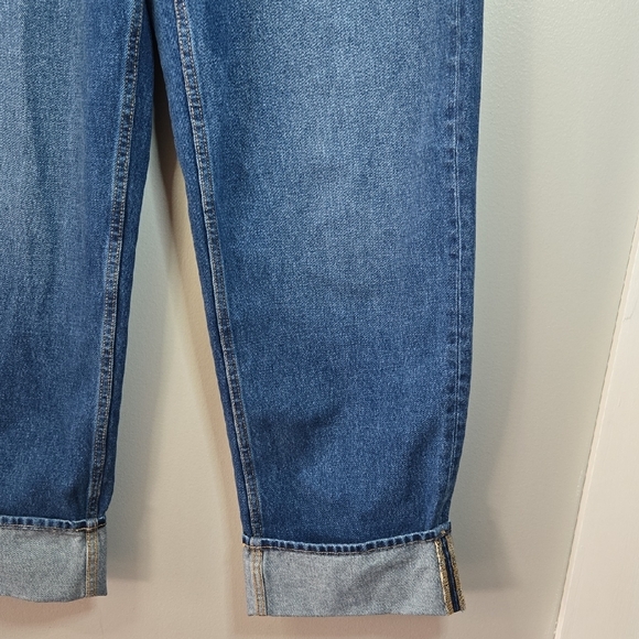 Universal Thread Size 8 90's Baggy Midrise Wide Leg Large Cuff Button Fly Jeans - Picture 5 of 16